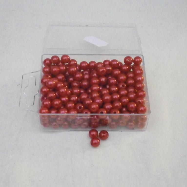Perler 8 mm. Rød .