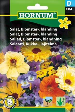 Salat, Blomster-, blanding,