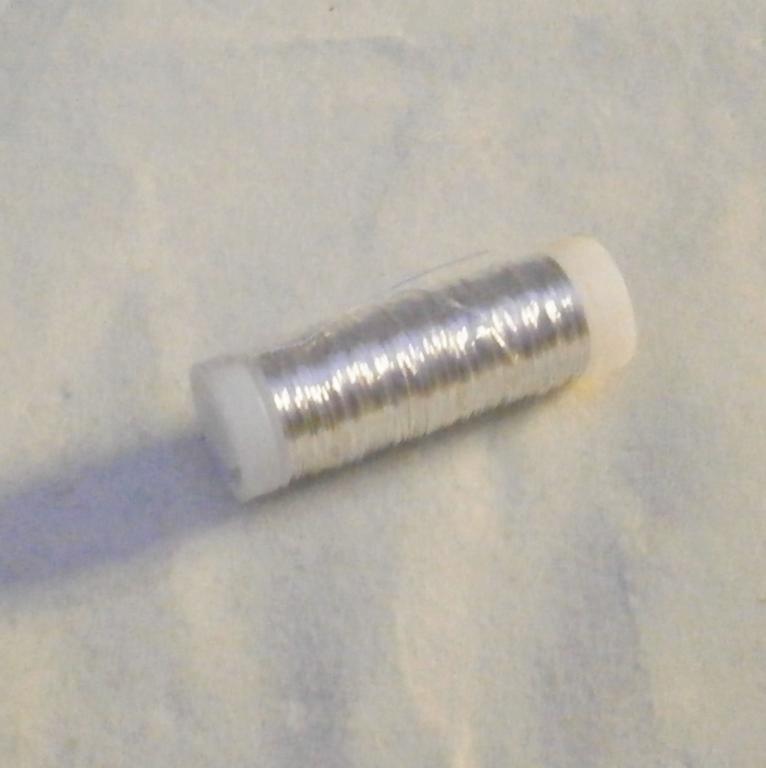 Myrtetråd 0,35mm spole Sølv 