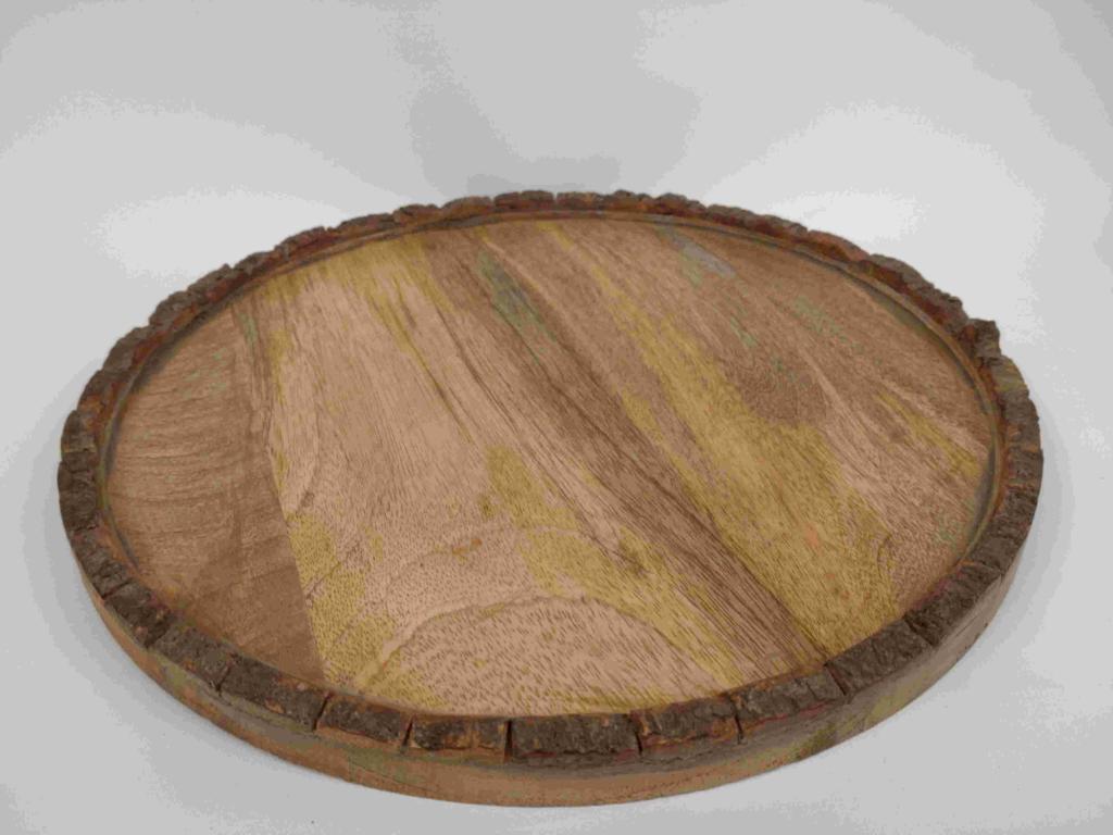 Plate Widdo, D 34 cm, Mango natural