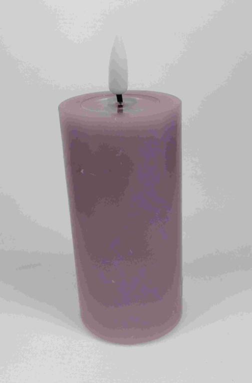 LED Bloklys lys lilla 5*10 cm