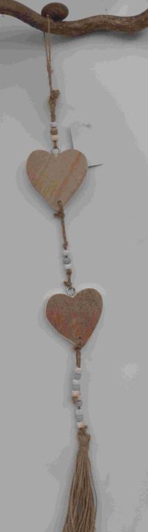 Decorative pendant Tasslo, Heart, L 8,00